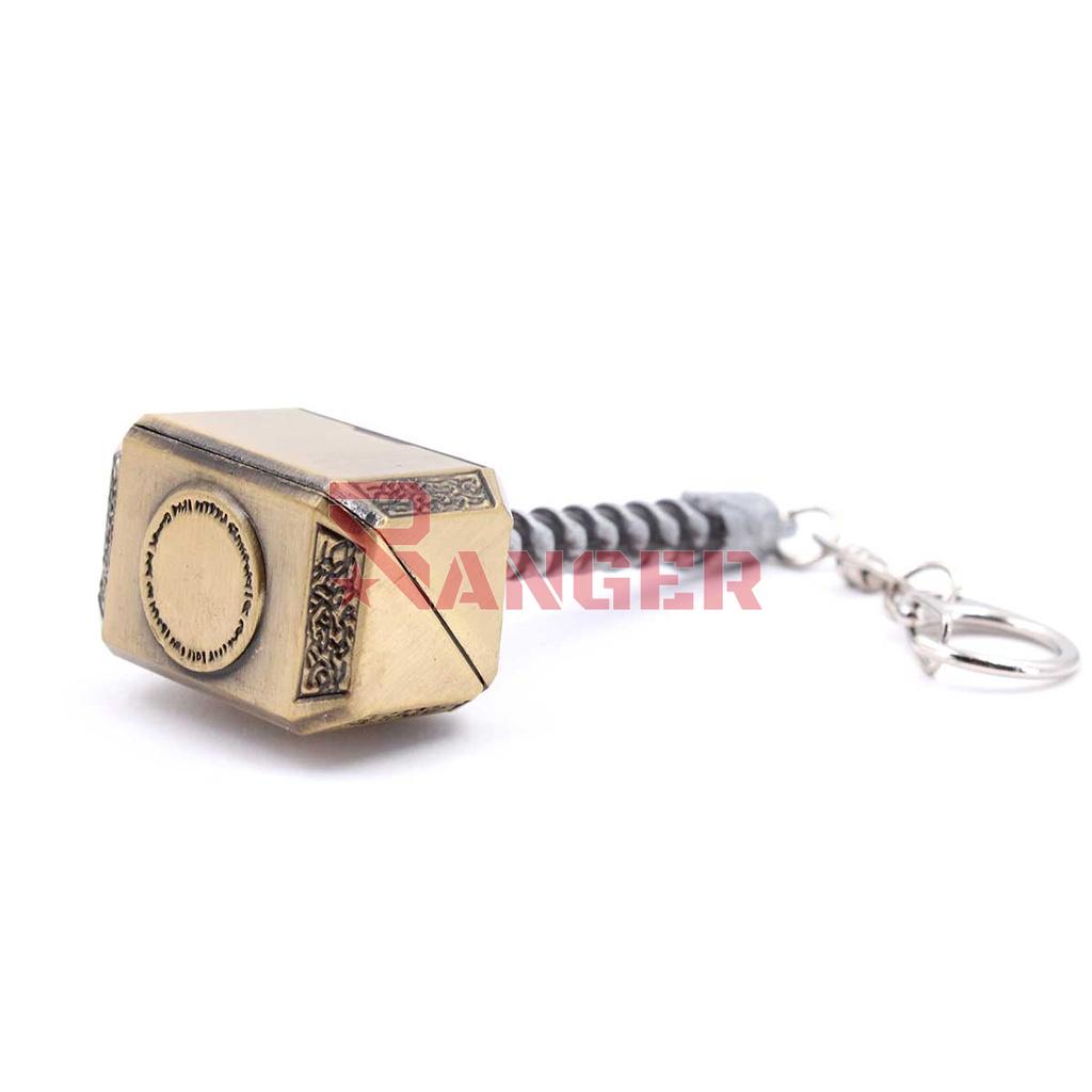LLAVERO MARTILLO THR 8 CM NEGRO/DORADO