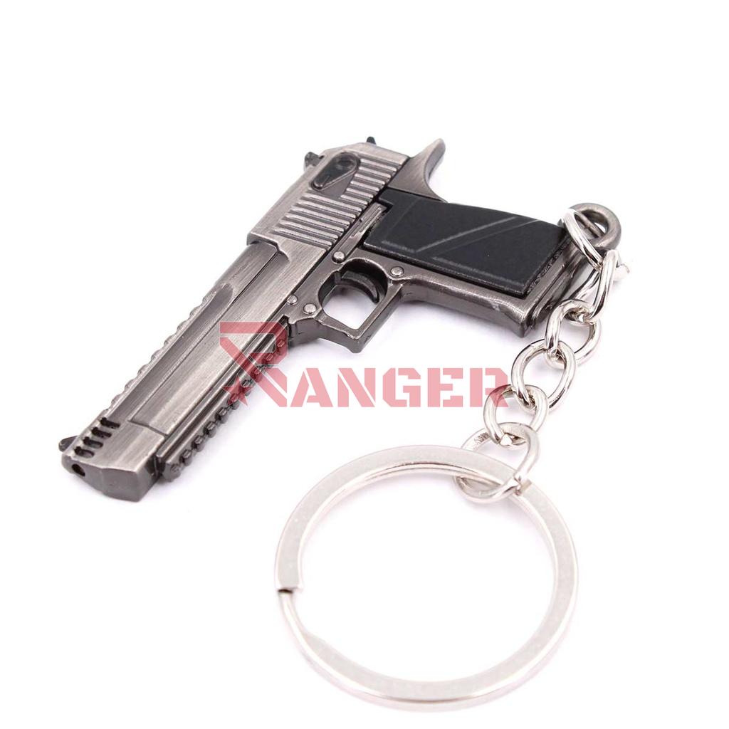 LLAVERO PISTOLA DESERT EAGLE 5 CM PLATA