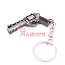 LLAVERO REVOLVER R45 5 CM PLATA