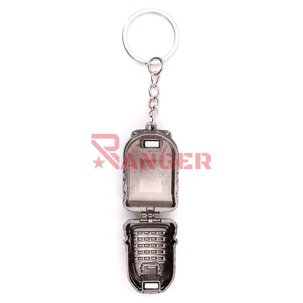 LLAVERO MOCHILA PBG 3,5 CM PLATA