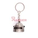 LLAVERO CASCO PBG 3,5 CM PLATA