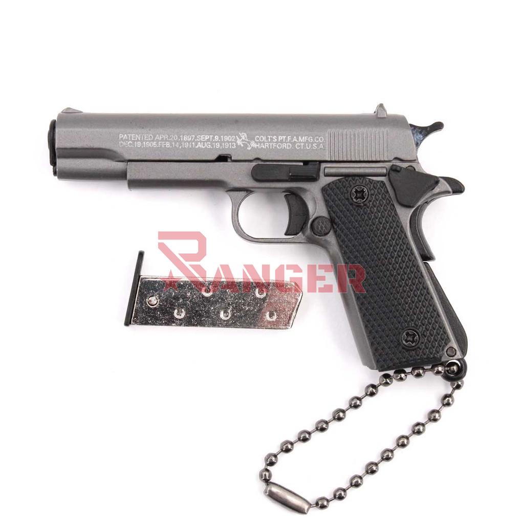 LLAVERO PISTOLA 1911 7 CM GRIS