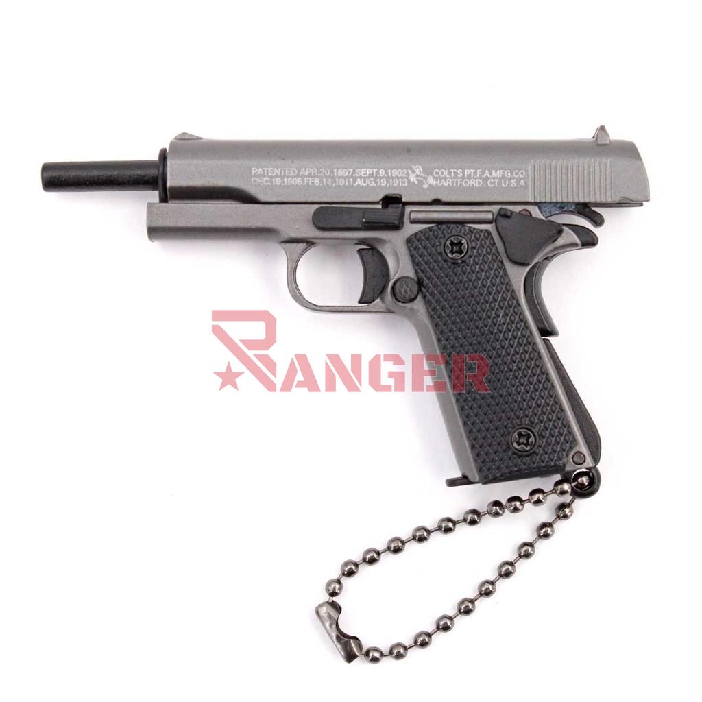 LLAVERO PISTOLA 1911 7 CM GRIS