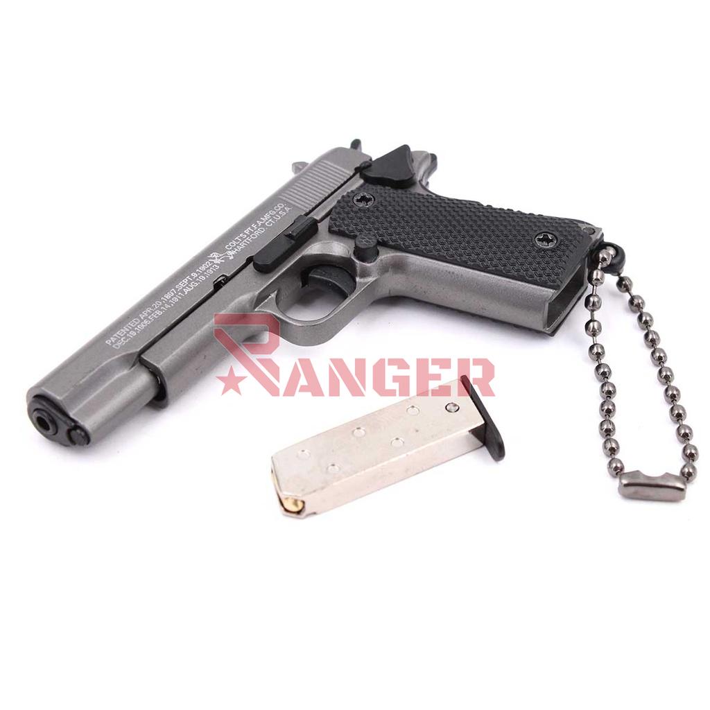 LLAVERO PISTOLA 1911 7 CM GRIS