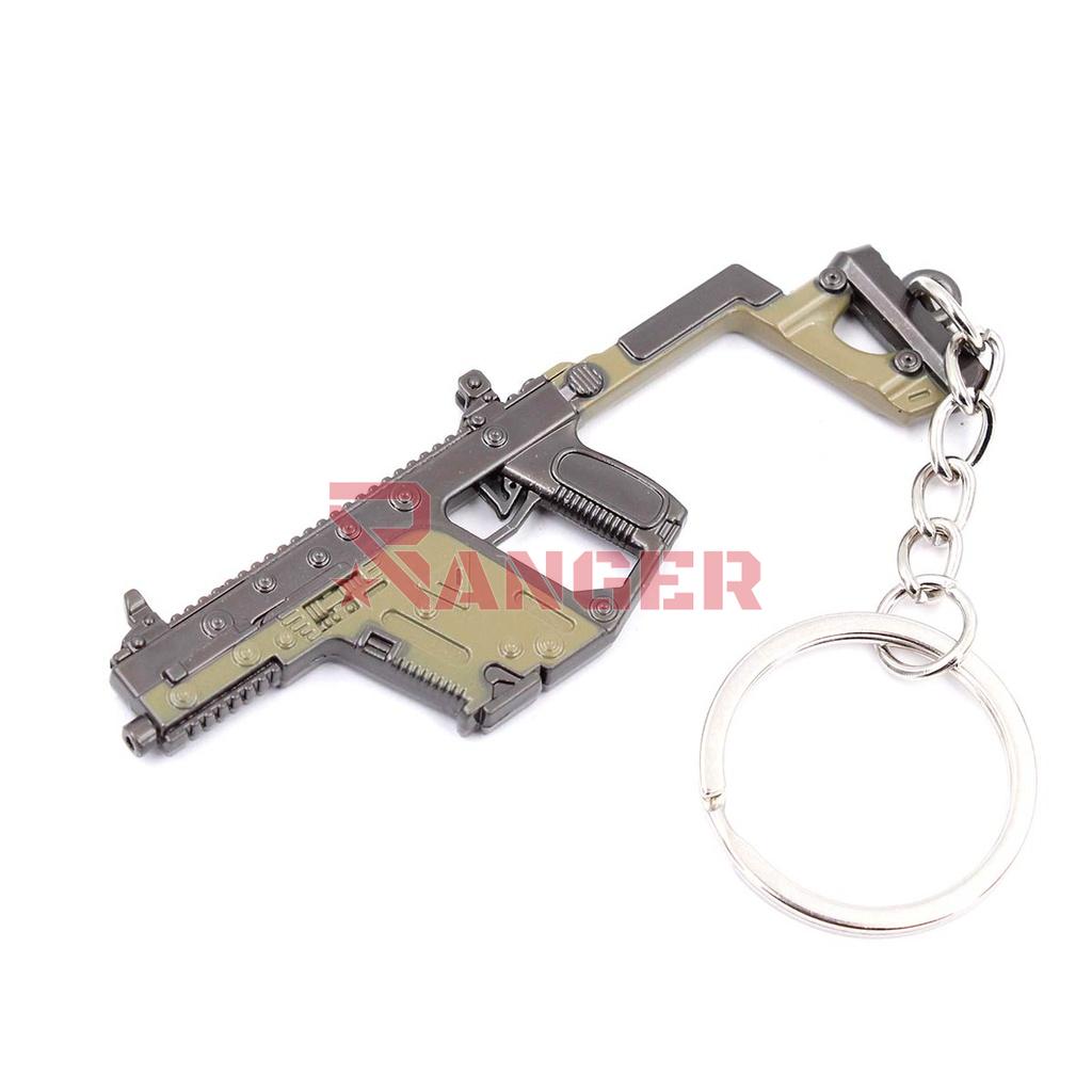 LLAVERO FUSIL VECTOR 8 CM NEGRO/TAN