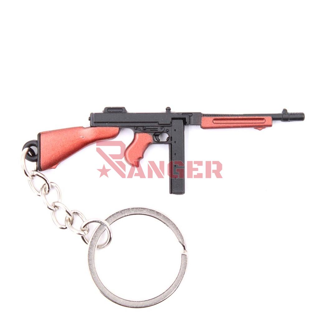 LLAVERO FUSIL THOMPSON 7 CM NEGRO/MARRON