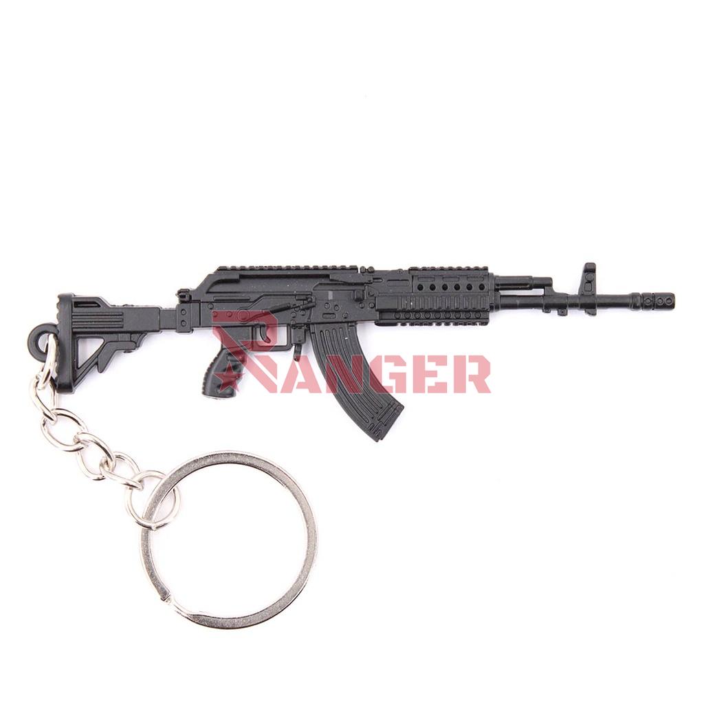 LLAVERO FUSIL M762 9 CM NEGRO
