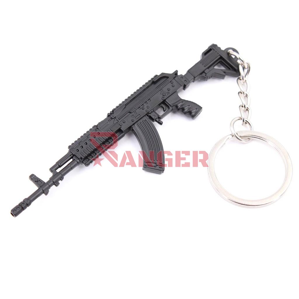 LLAVERO FUSIL M762 9 CM NEGRO