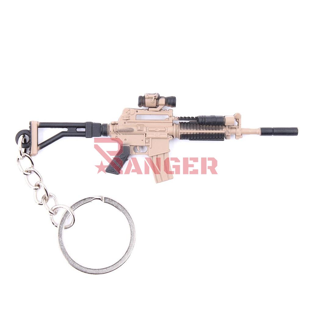 LLAVERO FUSIL M4A1 9 CM TAN