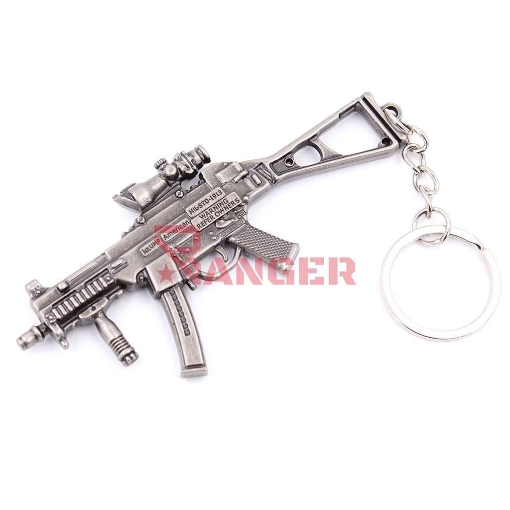 LLAVERO FUSIL UMP9 9 CM NEGRO
