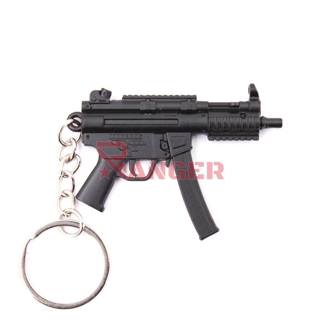 LLAVERO FUSIL MP5K 6 CM NEGRO