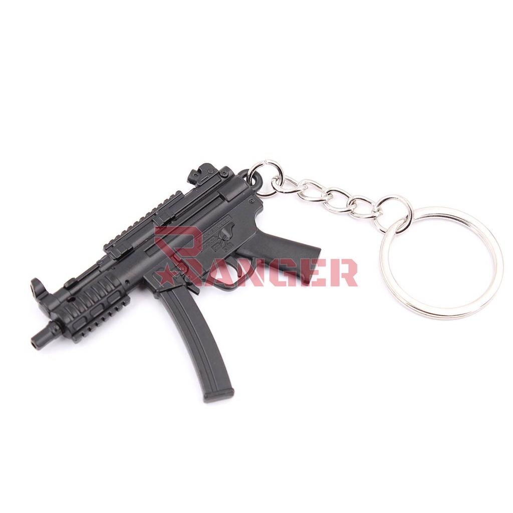 LLAVERO FUSIL MP5K 6 CM NEGRO