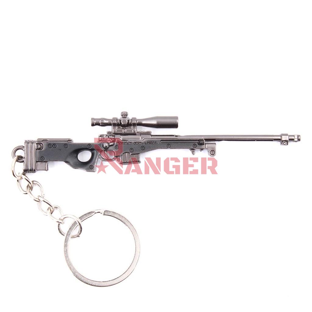 LLAVERO FUSIL L96 9 CM NEGRO
