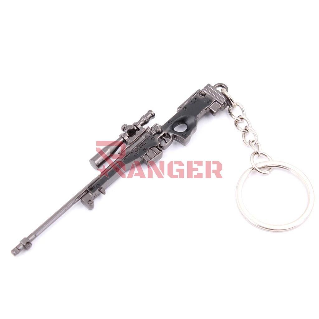 LLAVERO FUSIL L96 9 CM NEGRO