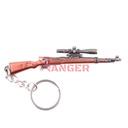 LLAVERO FUSIL 98K 9 CM MARRON