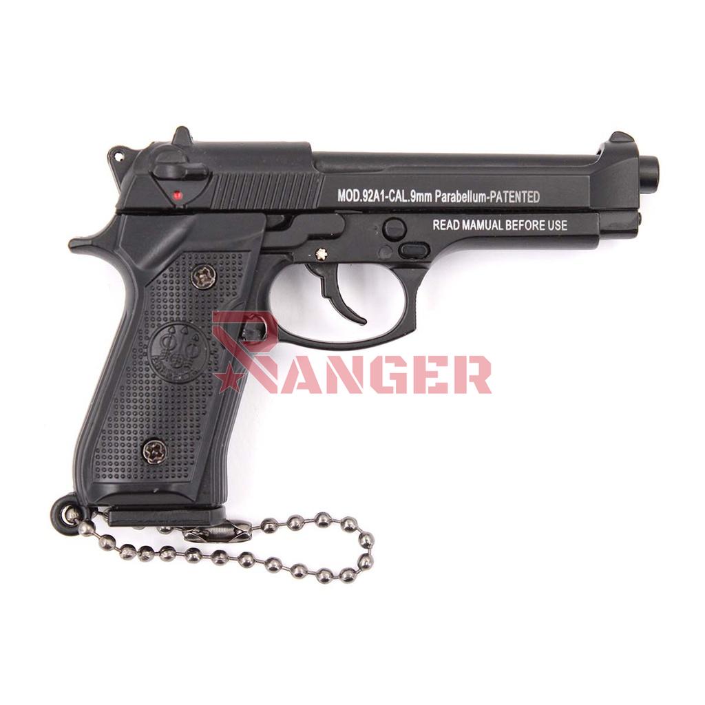 LLAVERO PISTOLA B92F 7,5 CM NEGRO