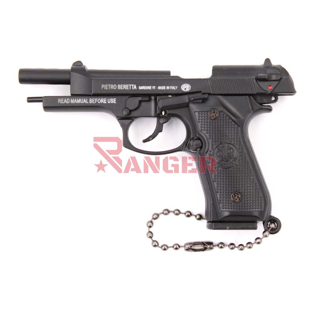 LLAVERO PISTOLA B92F 7,5 CM NEGRO