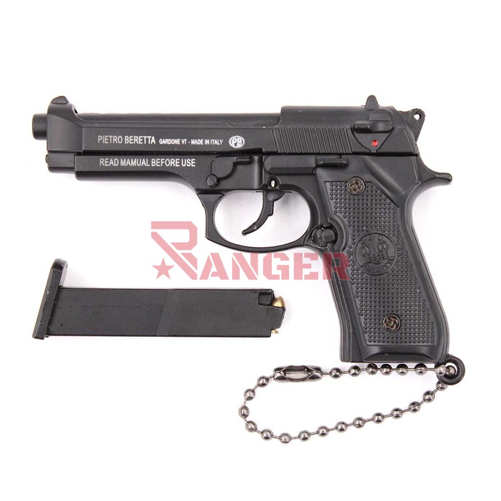 LLAVERO PISTOLA B92F 7,5 CM NEGRO