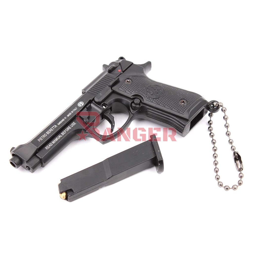 LLAVERO PISTOLA B92F 7,5 CM NEGRO