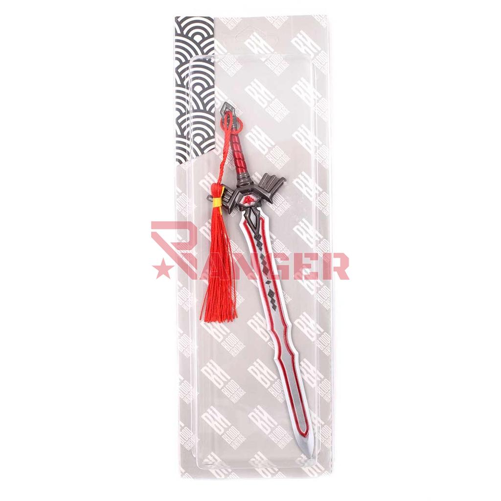 LLAVERO ESPADA 1224 ZLD 21 CM ROJO