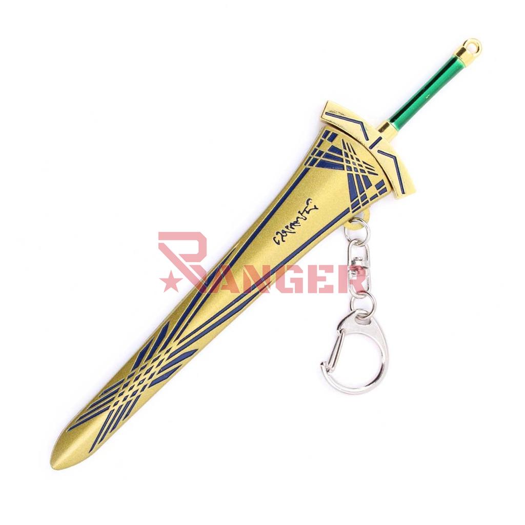 LLAVERO ESPADA 1240 16 CM DORADO/VERDE