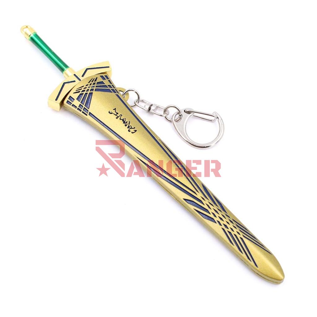LLAVERO ESPADA 1240 16 CM DORADO/VERDE