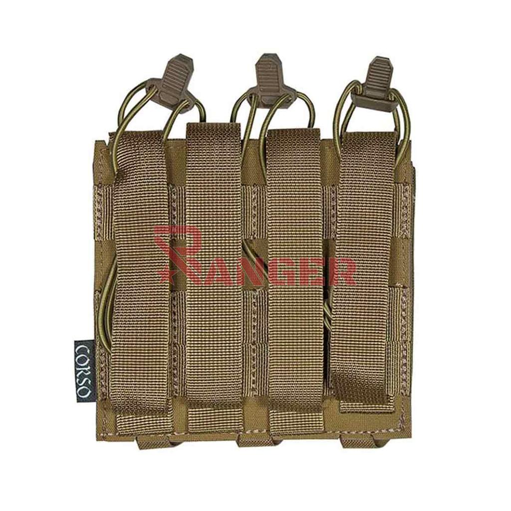 POUCH CORSO CARGADOR MP5/MP7 TRIPLE DAGGER LASER COYOTE