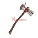 HACHA THR 21 CM PLATA/MARRON
