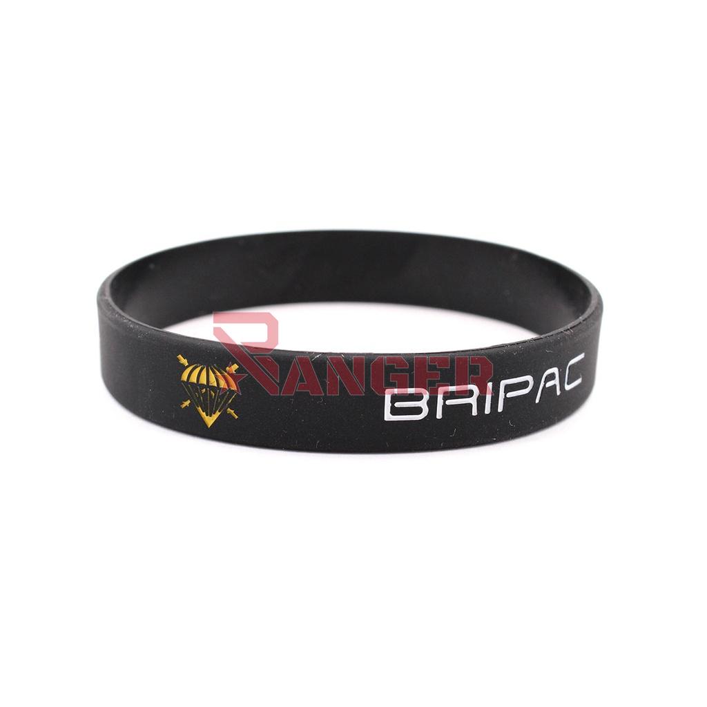 PULSERA IMMORTAL PVC BRIPAC NEGRA