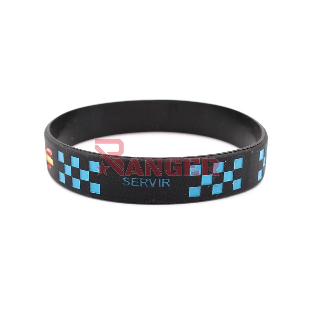 PULSERA IMMORTAL PVC POLICIA LOCAL NEGRA