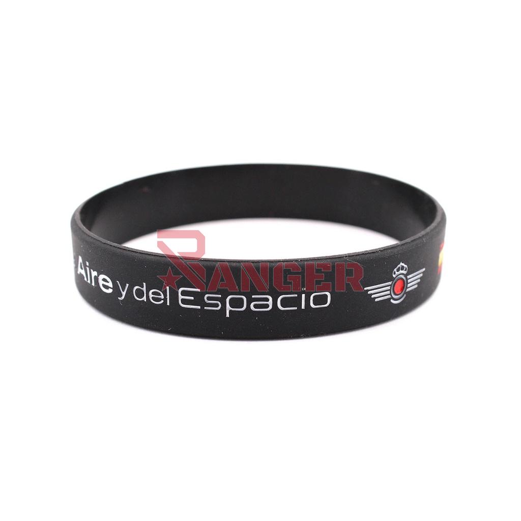PULSERA IMMORTAL PVC EJERCITO DEL AIRE NEGRA