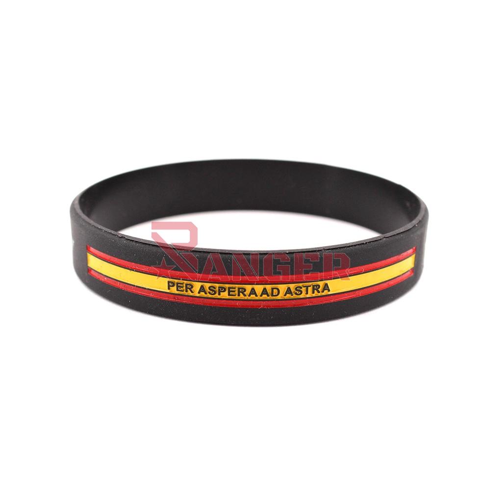 PULSERA IMMORTAL PVC EJERCITO DEL AIRE NEGRA