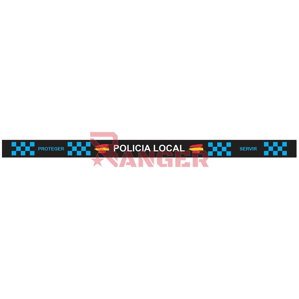 PULSERA IMMORTAL PVC POLICIA LOCAL NEGRA