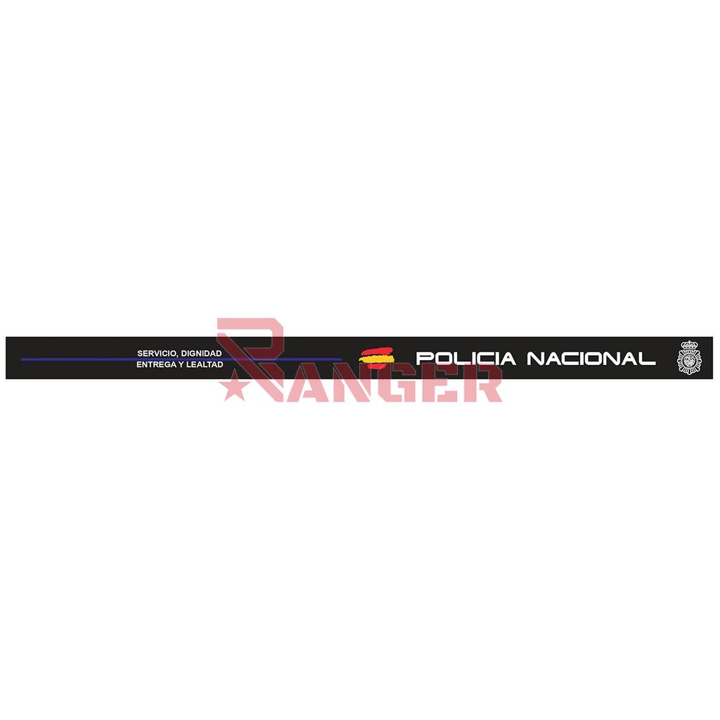 PULSERA IMMORTAL PVC POLICIA NACIONAL NEGRA