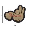 PARCHE IMMORTAL PVC 3D DEDOS JODIENDO TAN