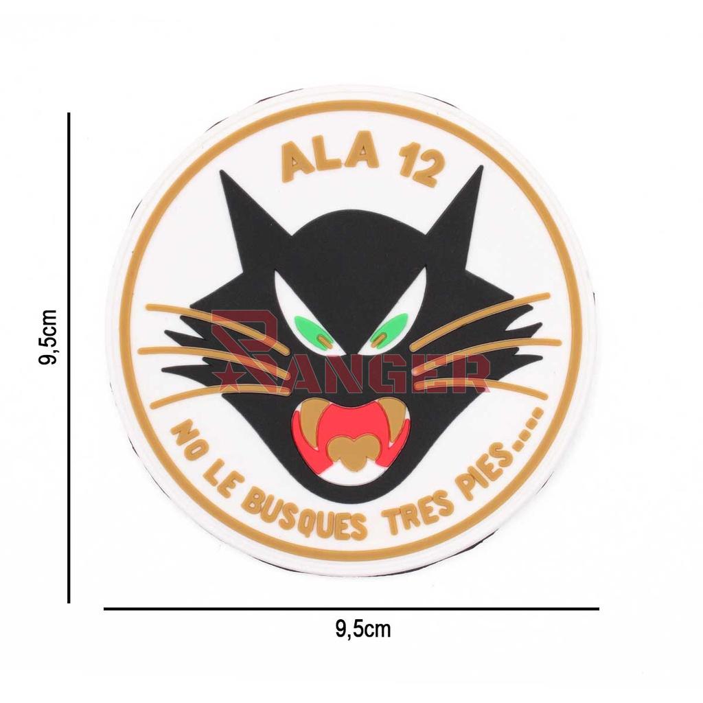 PARCHE IMMORTAL PVC 3D ALA 12 GATO BLANCO