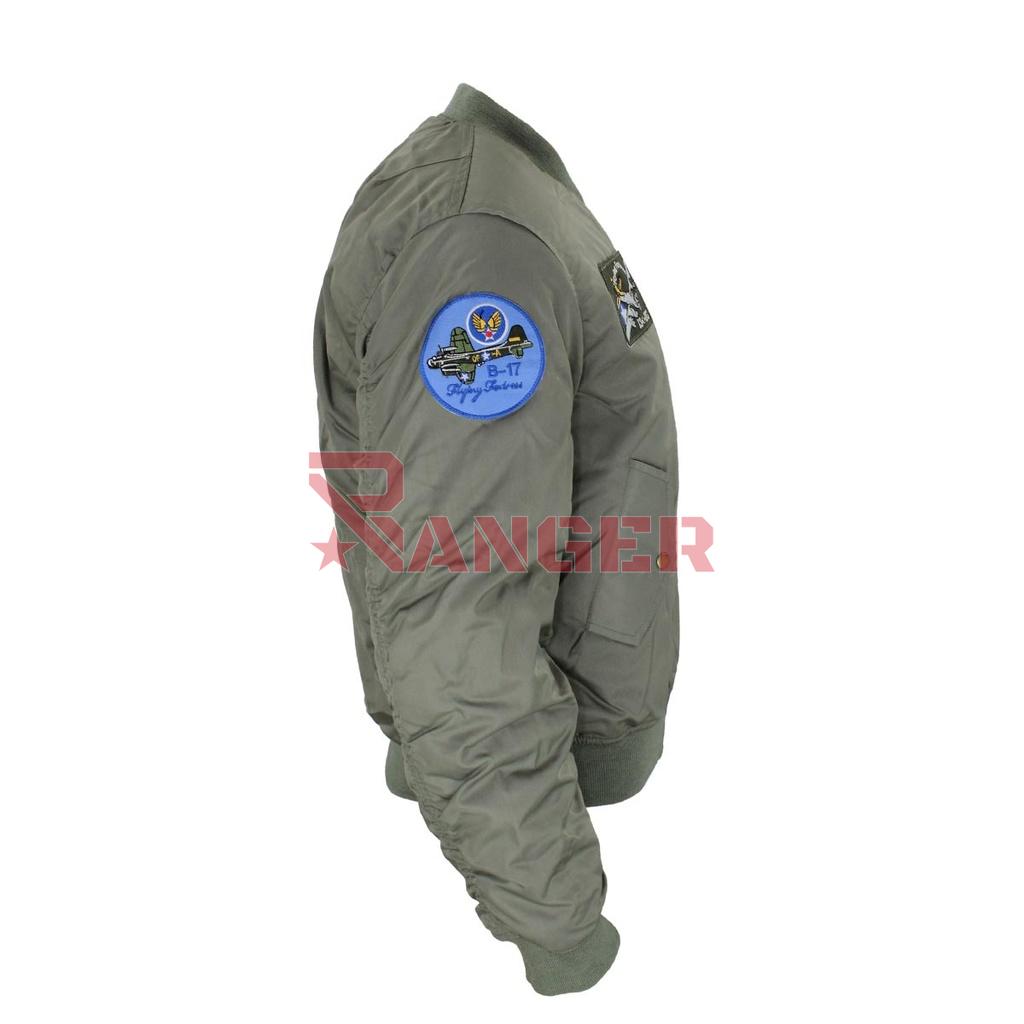 CAZADORA BOMBER IMMORTAL PARCHES VERDE