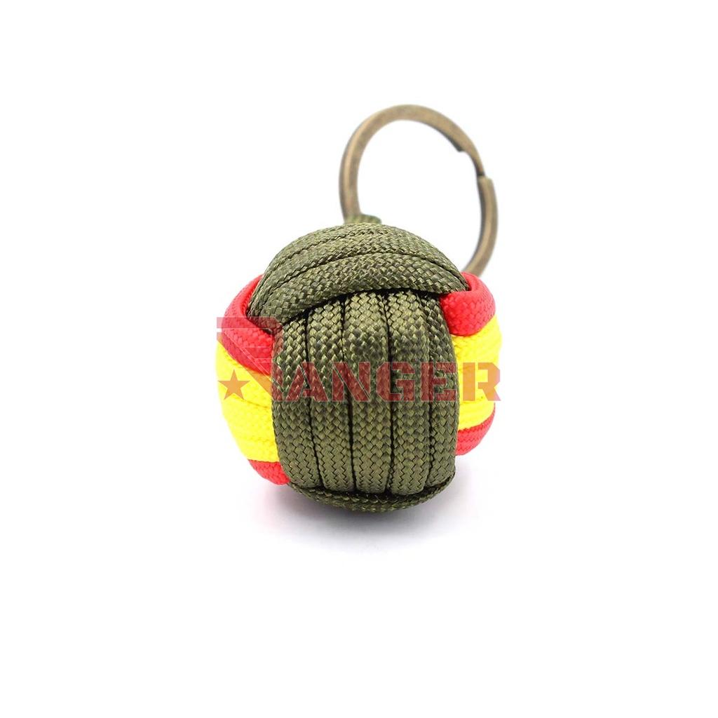 LLAVERO BOLA IMMORTAL PARACORD BANDERA ESPAÑA VERDE