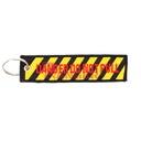 LLAVERO CINTA RECTANGULAR IMMORTAL DANGER AMARILLO-NEGRO