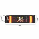 LLAVERO CINTA RECTANGULAR IMMORTAL BRIPAC TRIUNFAR O MORIR NEGRO