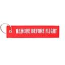 LLAVERO CINTA RECTANGULAR IMMORTAL REMOVE F18 ROJO