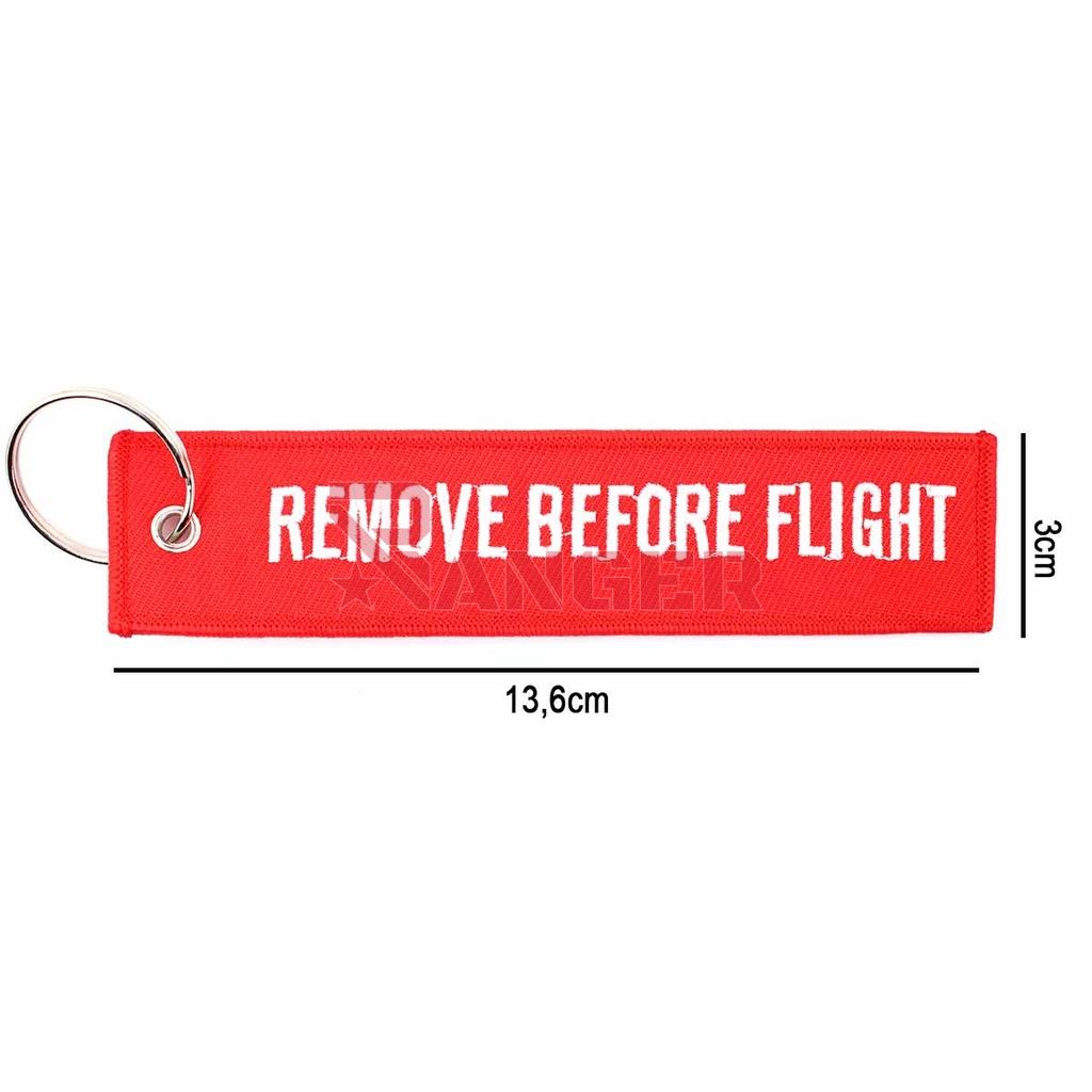 LLAVERO CINTA RECTANGULAR IMMORTAL REMOVE F18 ROJO