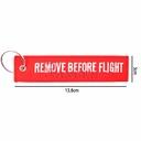 LLAVERO CINTA RECTANGULAR IMMORTAL REMOVE F18 ROJO