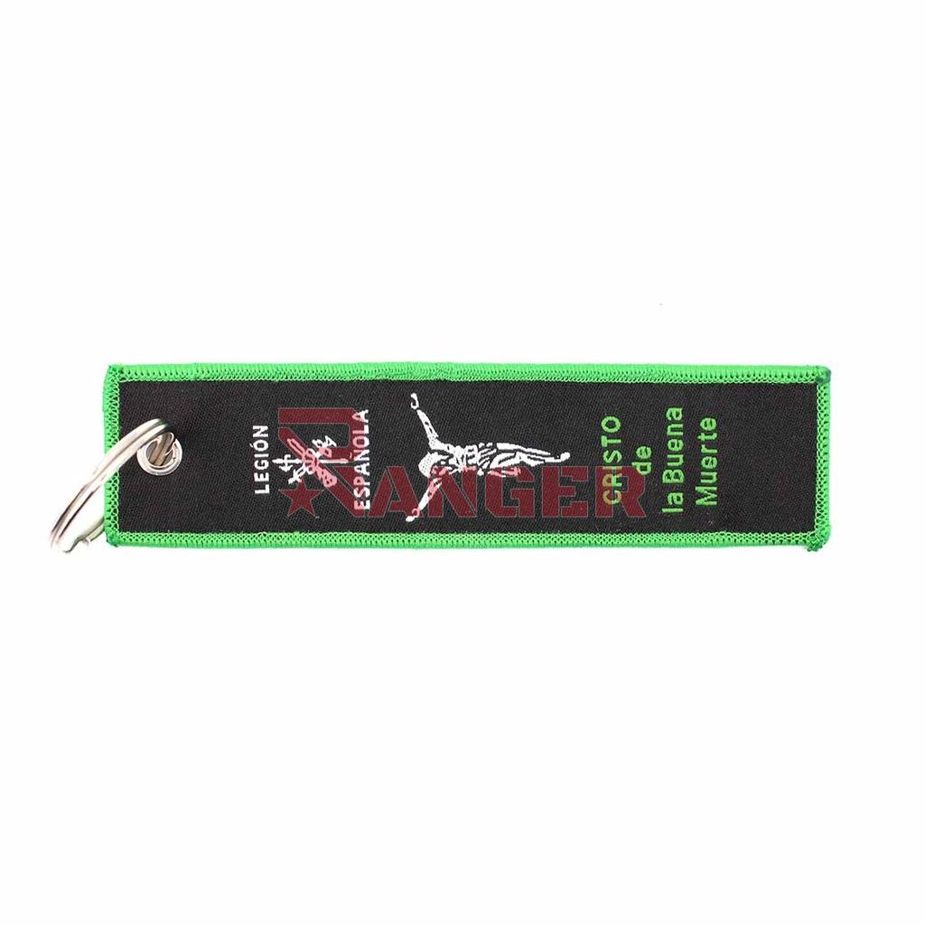 LLAVERO CINTA RECTANGULAR IMMORTAL LEGION CRISTO NEGRO