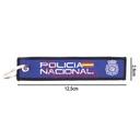 LLAVERO CINTA RECTANGULAR IMMORTAL POLICIA NACIONAL NEGRO/MARINO