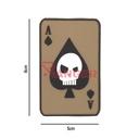 PARCHE IMMORTAL PVC 3D CARTA PICA CALAVERA COYOTE