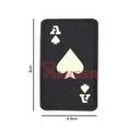 PARCHE IMMORTAL CARTA AS DE PICA FLUORESCENTE NEGRO