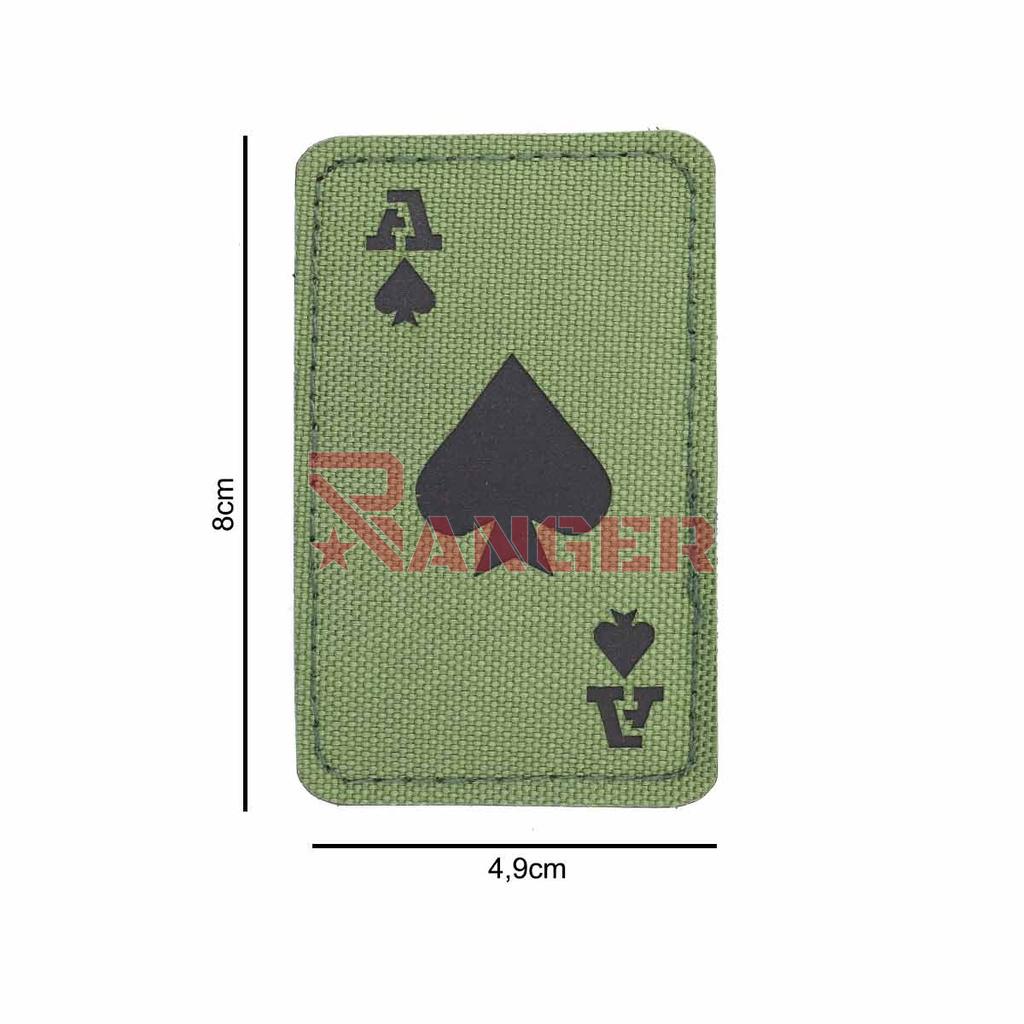 PARCHE IMMORTAL CARTA AS DE PICA IR VERDE
