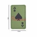 PARCHE IMMORTAL CARTA AS DE PICA IR VERDE