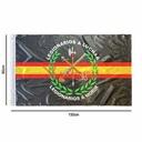 BANDERA LEGIONARIOS A LUCHAR IMMORTAL RASO 150 X 90 NEGRA